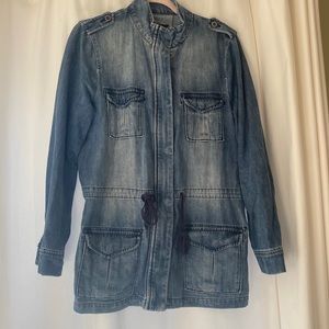 Denim zipper jacket by Liverpool size M